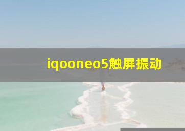 iqooneo5触屏振动