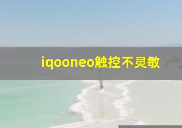 iqooneo触控不灵敏