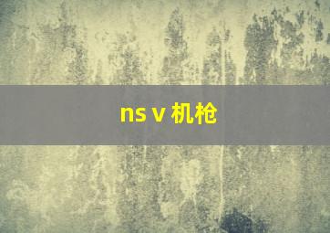 nsⅴ机枪