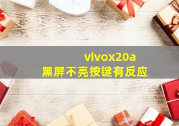 vivox20a黑屏不亮按键有反应