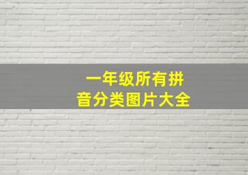 一年级所有拼音分类图片大全