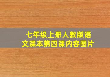 七年级上册人教版语文课本第四课内容图片