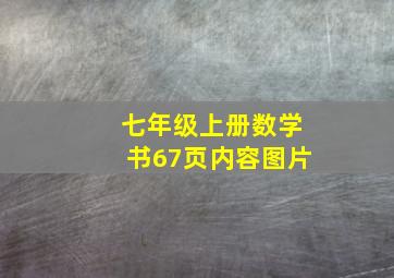 七年级上册数学书67页内容图片