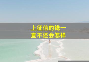 上征信的钱一直不还会怎样