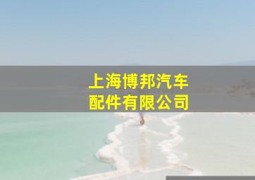 上海博邦汽车配件有限公司