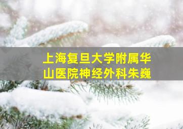 上海复旦大学附属华山医院神经外科朱巍