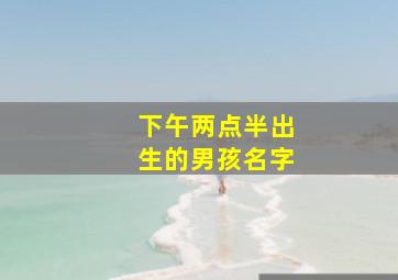 下午两点半出生的男孩名字