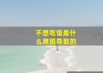 不想吃饭是什么原因导致的