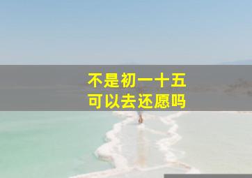 不是初一十五可以去还愿吗