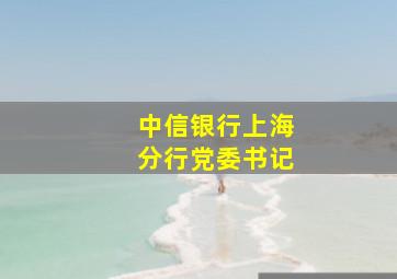 中信银行上海分行党委书记