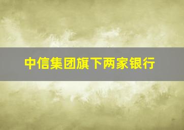 中信集团旗下两家银行