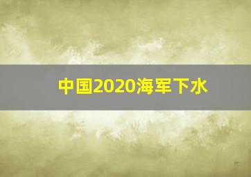 中国2020海军下水