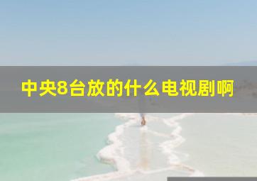 中央8台放的什么电视剧啊