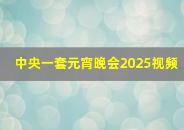 中央一套元宵晚会2025视频