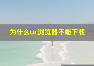 为什么uc浏览器不能下载