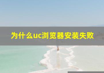 为什么uc浏览器安装失败