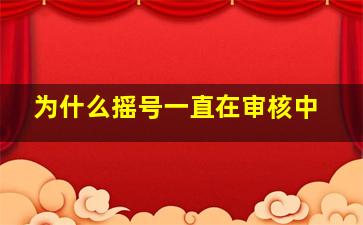 为什么摇号一直在审核中