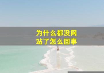 为什么都没网站了怎么回事