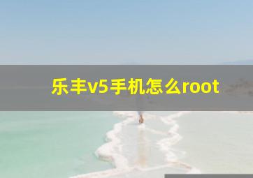 乐丰v5手机怎么root