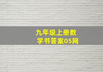 九年级上册数学书答案05网