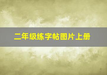 二年级练字帖图片上册