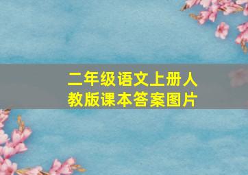 二年级语文上册人教版课本答案图片