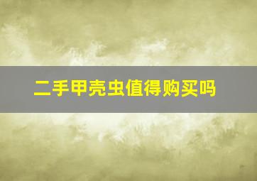 二手甲壳虫值得购买吗