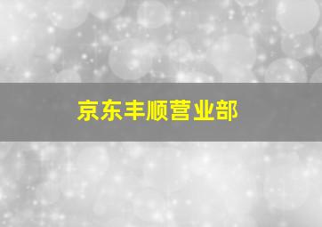 京东丰顺营业部