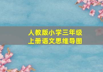 人教版小学三年级上册语文思维导图