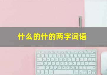 什么的什的两字词语