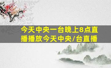 今天中央一台晚上8点直播播放今天中央/台直播