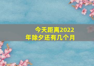 今天距离2022年除夕还有几个月