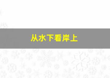 从水下看岸上