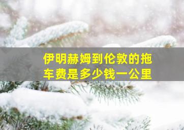 伊明赫姆到伦敦的拖车费是多少钱一公里