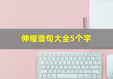 伸缩造句大全5个字