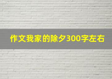 作文我家的除夕300字左右