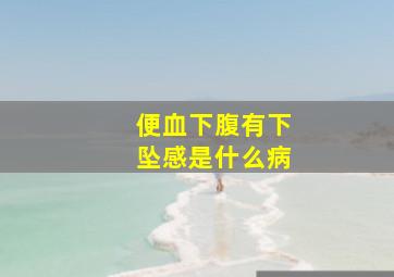 便血下腹有下坠感是什么病