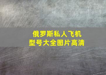 俄罗斯私人飞机型号大全图片高清