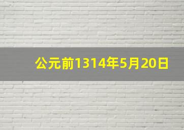 公元前1314年5月20日