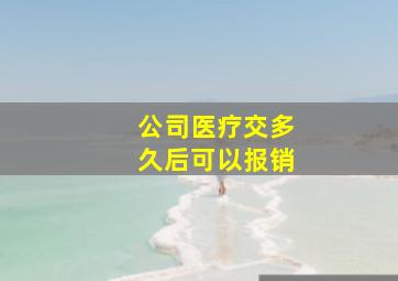 公司医疗交多久后可以报销