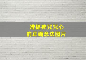 准提神咒咒心的正确念法图片