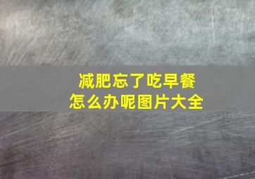 减肥忘了吃早餐怎么办呢图片大全