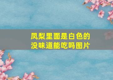 凤梨里面是白色的没味道能吃吗图片