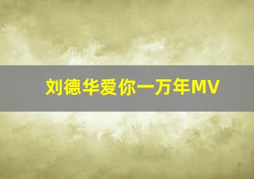 刘德华爱你一万年MV