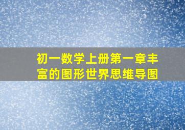 初一数学上册第一章丰富的图形世界思维导图