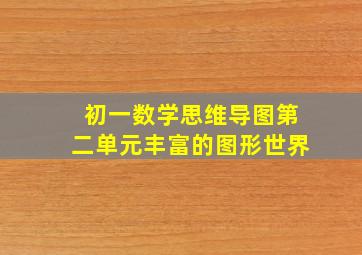 初一数学思维导图第二单元丰富的图形世界