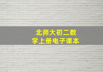 北师大初二数学上册电子课本