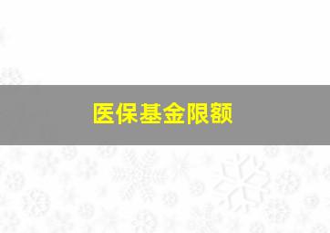 医保基金限额