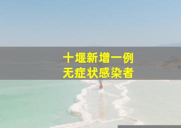 十堰新增一例无症状感染者