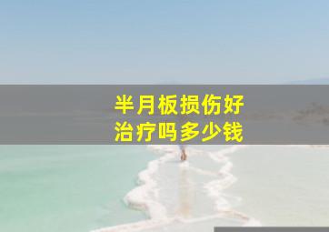 半月板损伤好治疗吗多少钱